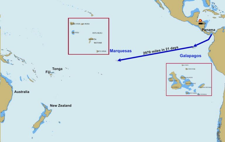 Sailing Galapagos to Marquesas